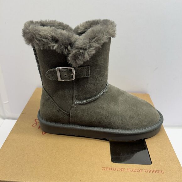 Style & Co Women's Tiny 2 Winter Booties Dark Grey Suede Size 6 M New - Picture 1 of 9